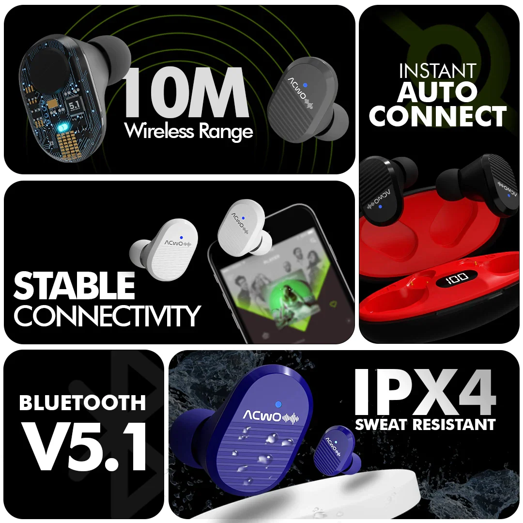 DwOTS 101 Wireless Earbuds White - Image 10