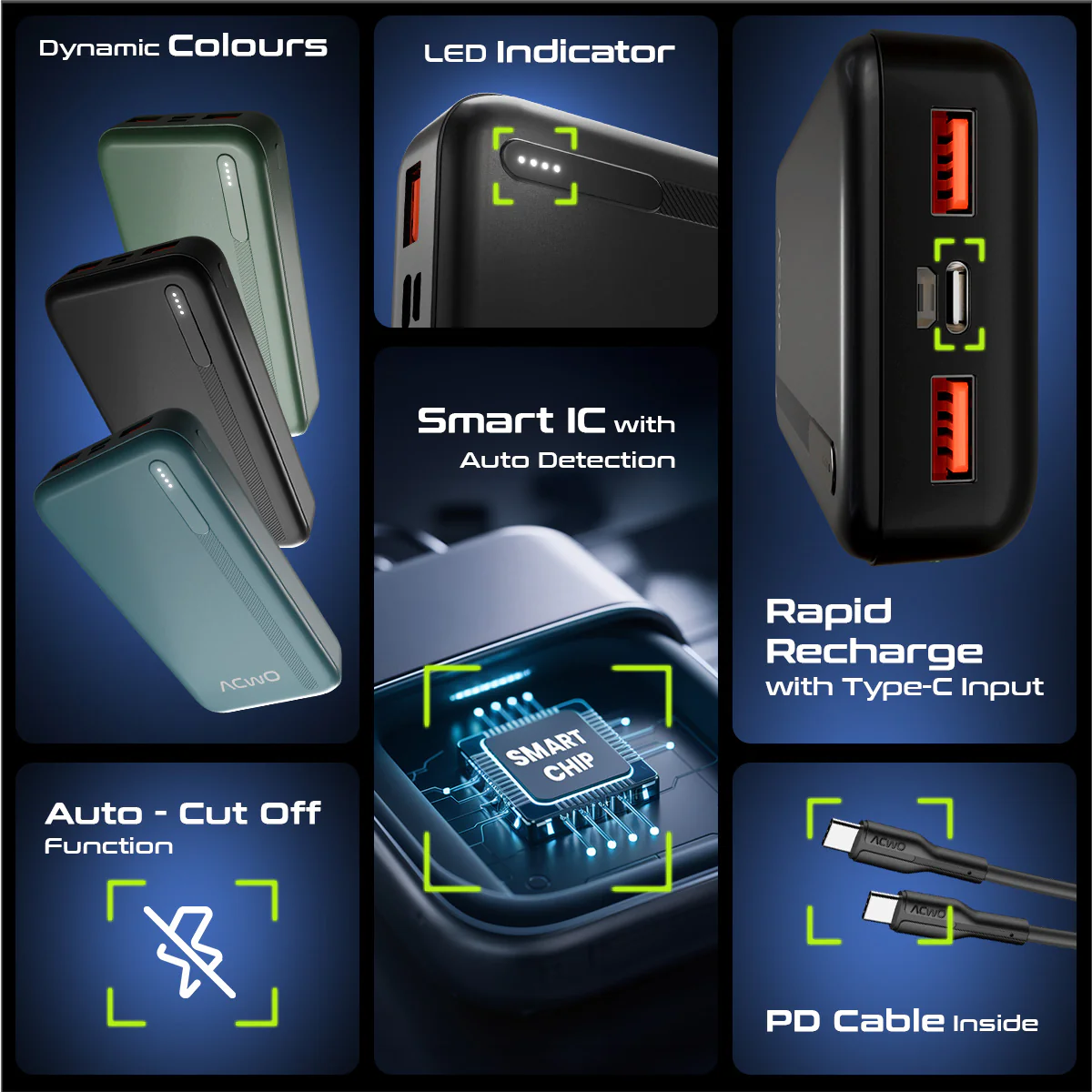 POwER 721 -  20000 mAh Fast Charging [ Portable Powerbank ] - Image 5