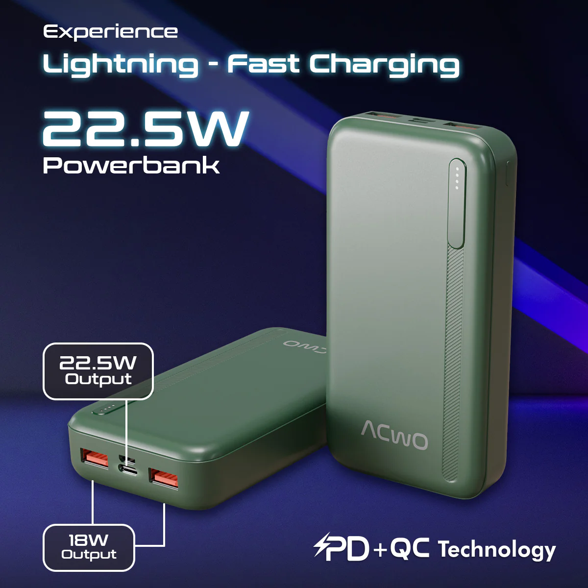POwER 721 -  20000 mAh Fast Charging [ Portable Powerbank ] - Image 4