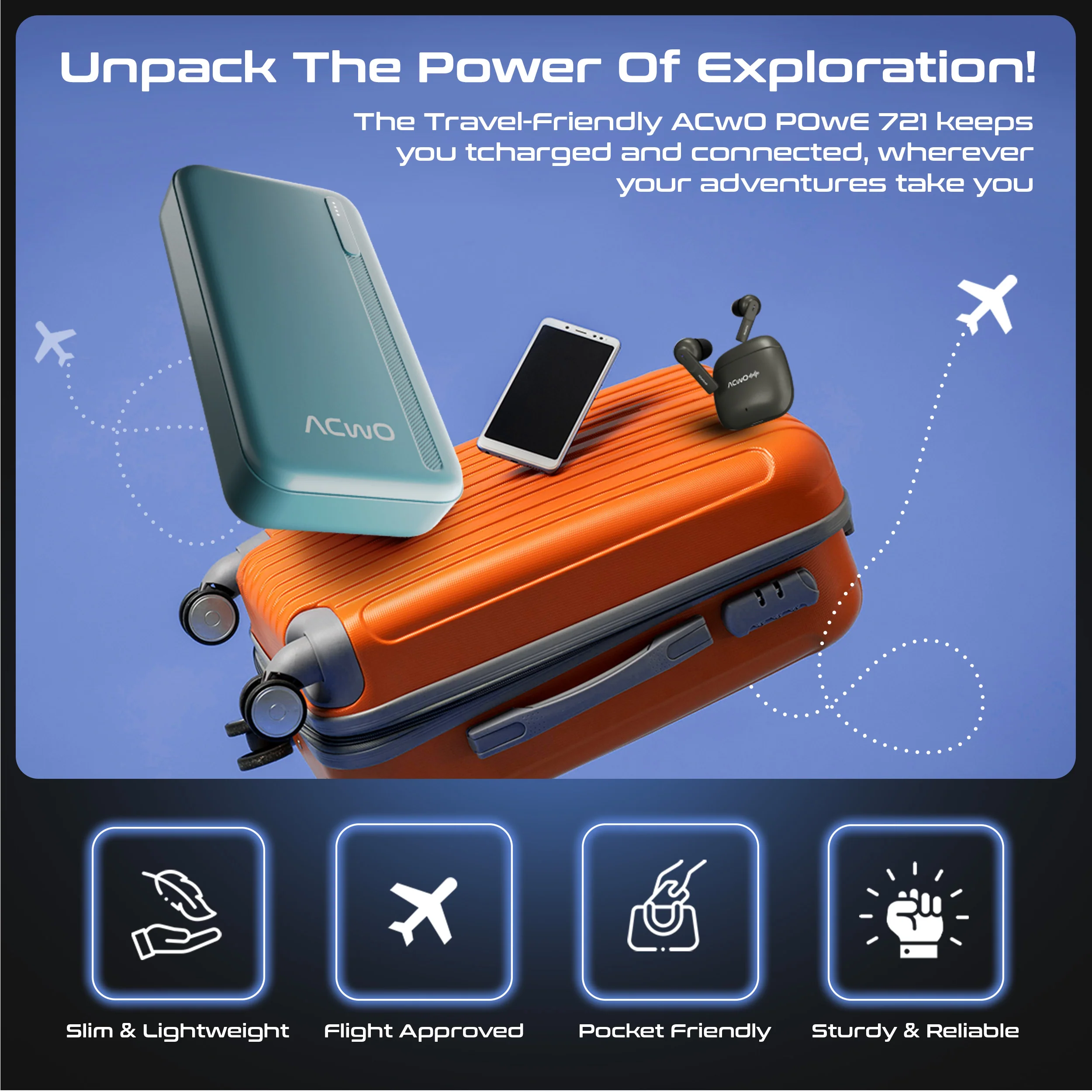 POwER 721 -  20000 mAh Fast Charging [ Portable Powerbank ] - Image 7