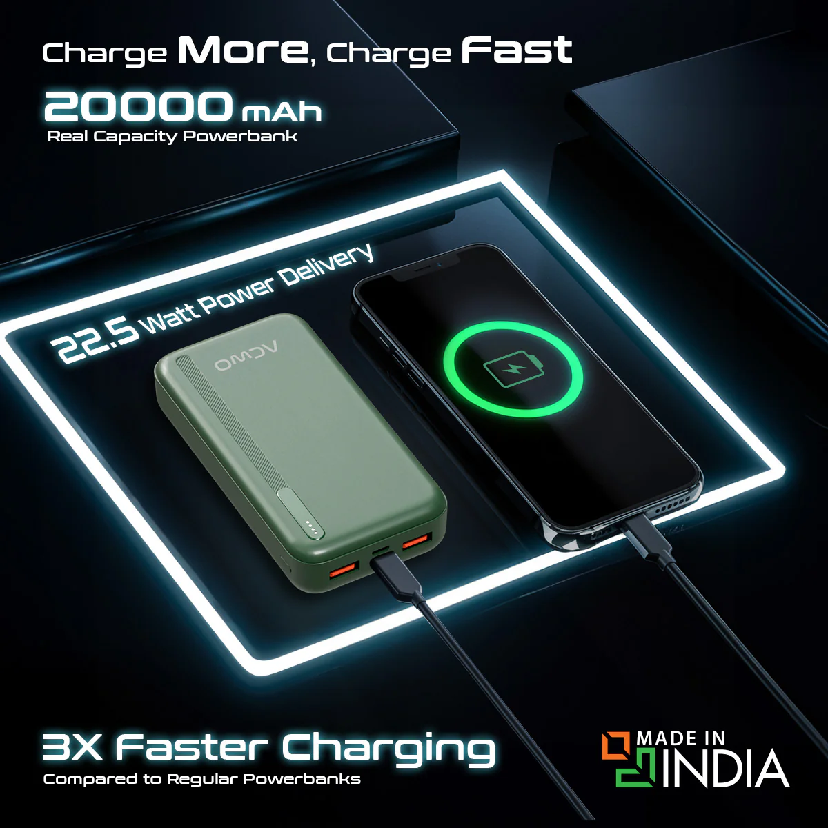 POwER 721 -  20000 mAh Fast Charging [ Portable Powerbank ] - Image 3