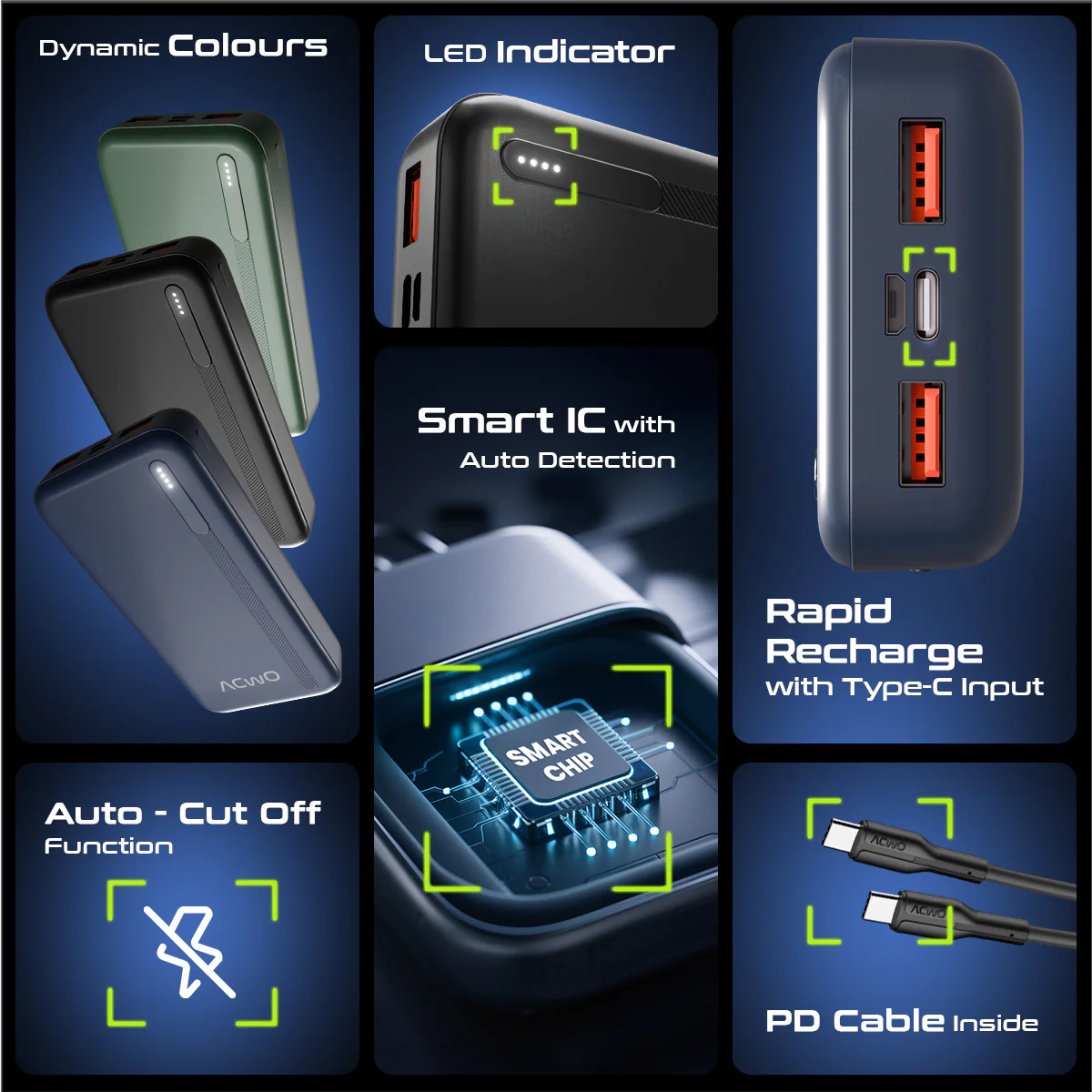 POwER 721 -  20000 mAh Fast Charging [ Portable Powerbank ] - Image 28